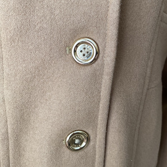 Michael Kors Tan PeaCoat with Gold Buttons - Picture 2 of 7